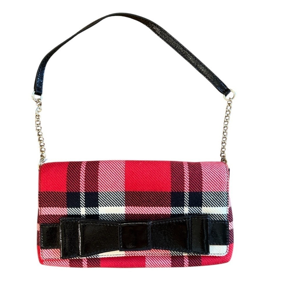 Kate Spade Westend Avenue Sasha | Holiday Plaid Bow Shoulder Bag